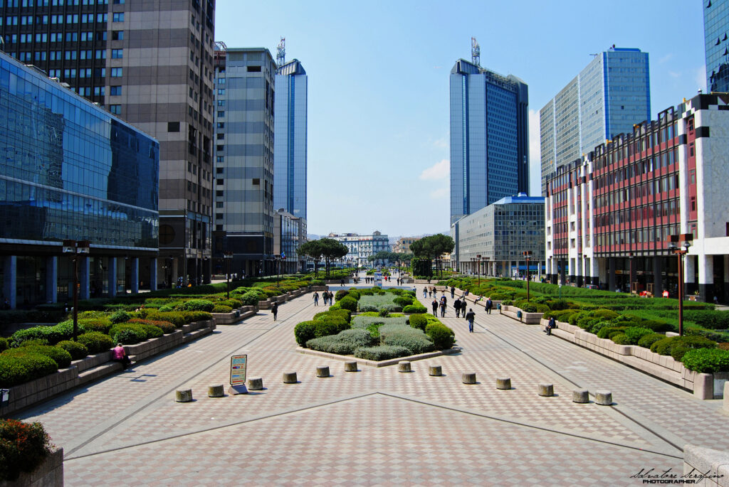 una foto del centro direzionale di Napoli