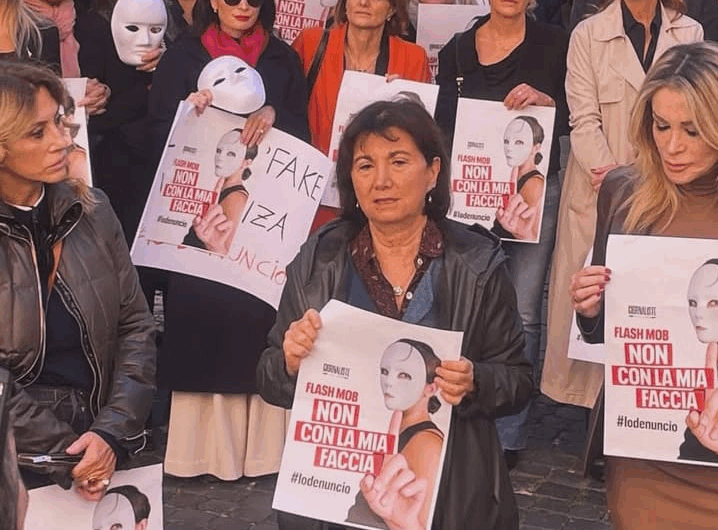 Flashmob "Non con la mia faccia"