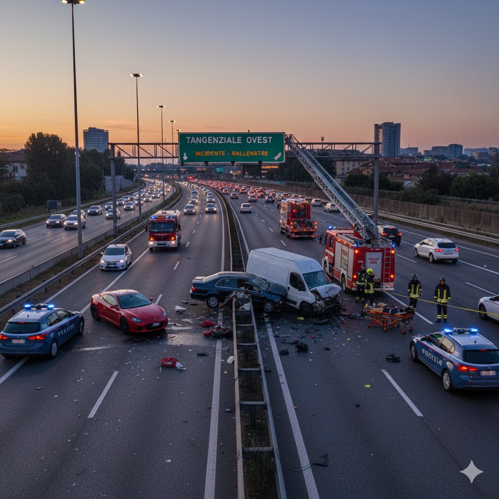Bergamo, schianto in tangenziale. Tre le vittime Bergamo, schianto in tangenziale. Tre le vittime