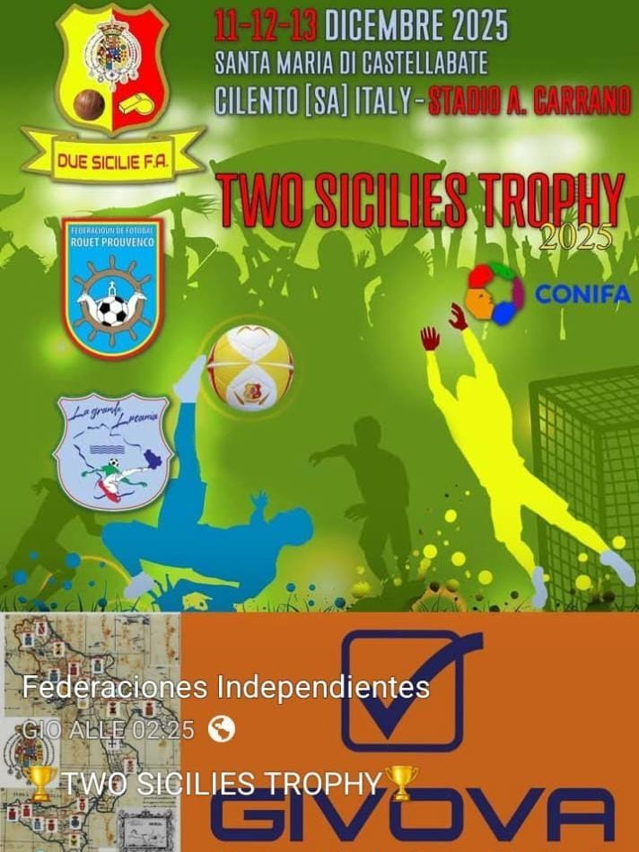 Two Sicilies Trophy 2025: tre colori per tre identità calcistiche